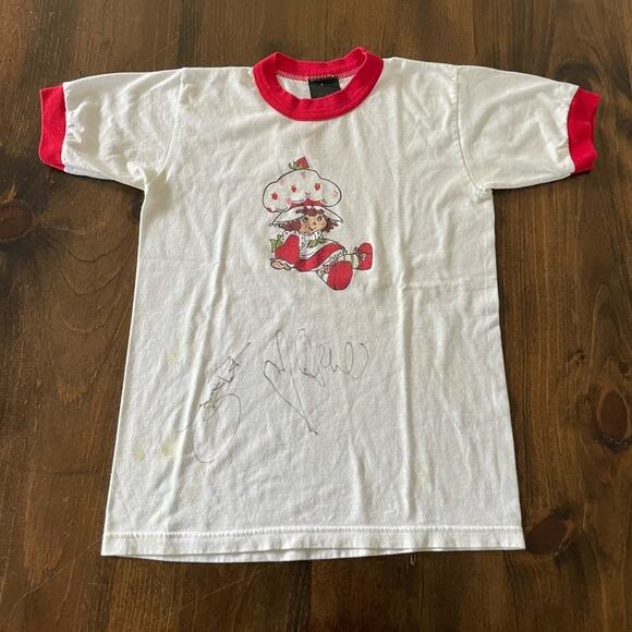 Veruca Salt Music Band Signed Autograph Strawberry Shortcake Shirt Genuine - Picture 2 of 13